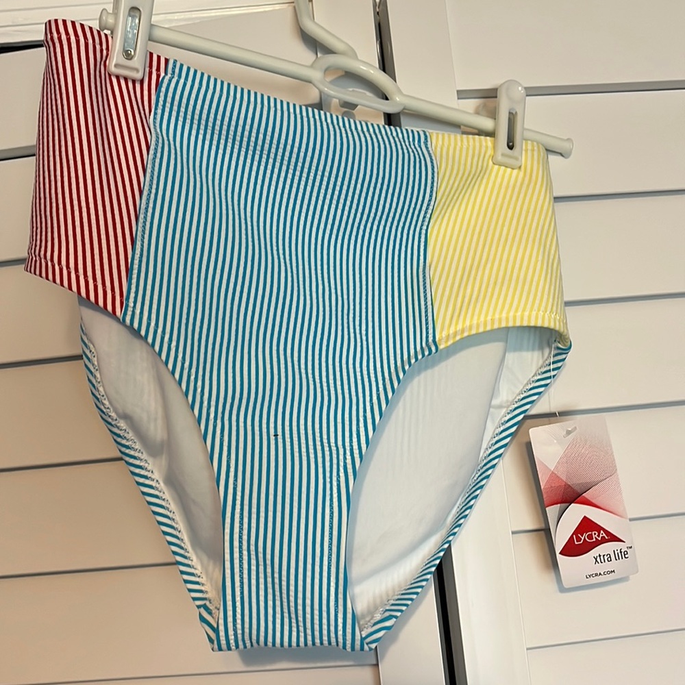 lands end high waisted swim bottoms